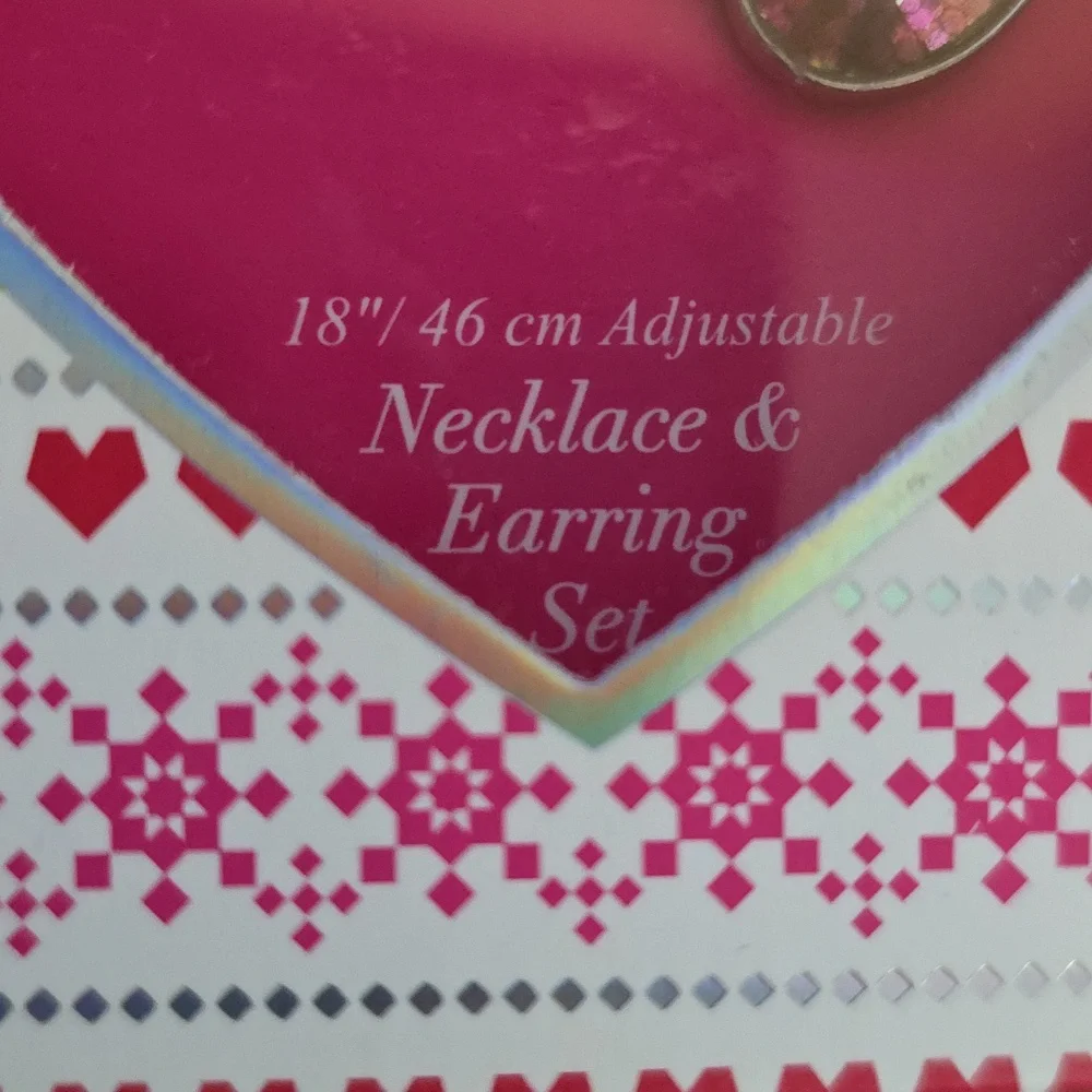 Heart Necklace and Earring Set 18